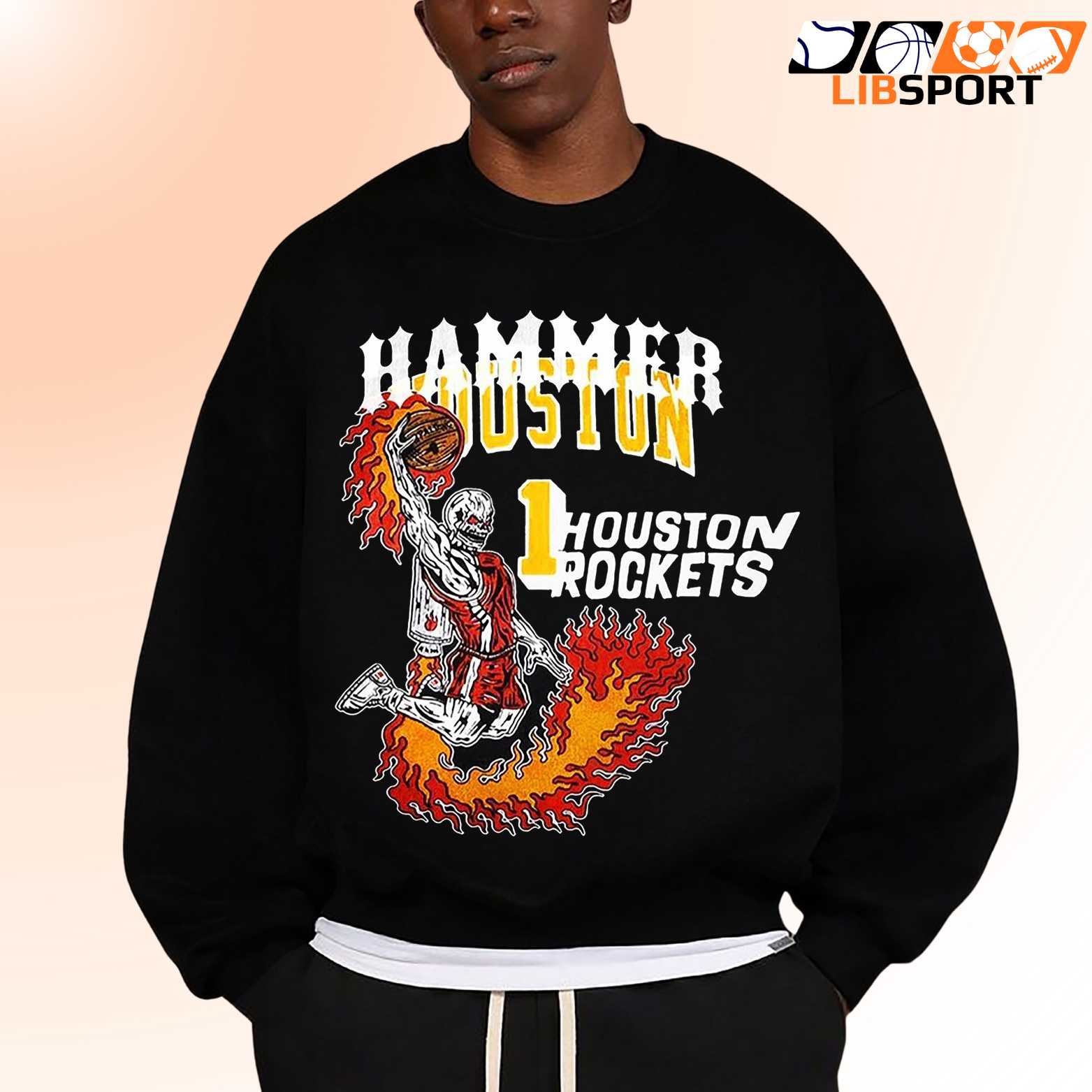 Houston Rockets Unisex T Shirt, Retro Nba Basketball Tee